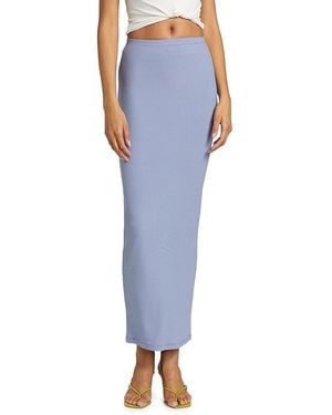 Skims Soft Lounge Long Skirt - Blue