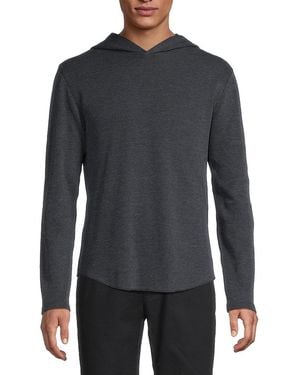 Vince Relaxed Cotton-Blend Hoodie - Green