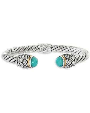 Effy ENY 18K, Sterling & Amazonite Bangle Bracelet - Blue