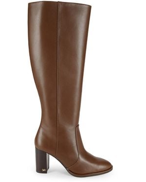 Stuart Weitzman Ryland 76mm Leather Knee Boots - Brown