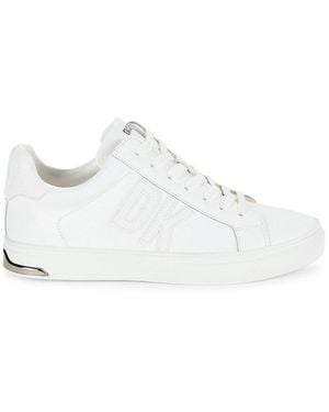 DKNY Abeni Logo Low Top Sneakers - White