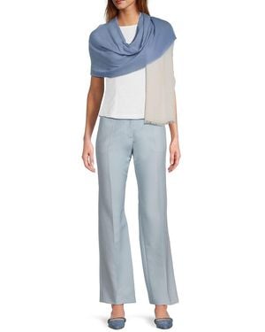 Bruno Magli Colourblock Scarf - Blue