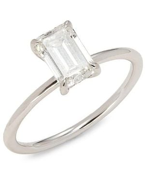 Badgley Mischka 14K & 1.23-1.28 Tcw Emerald-Cut Lab-Grown Diamond Solitaire Ring - White
