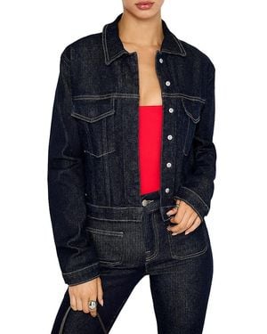 GOOD AMERICAN Committd To Fit Denim Jacket - Blue