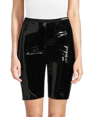RED Valentino Coated Shorts - Black