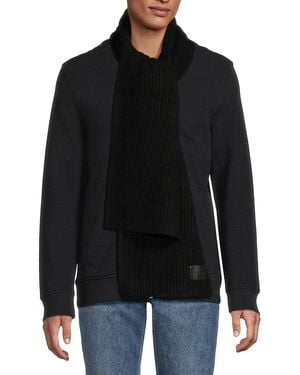 Vince Merino Wool & Cashmere Scarf - Black