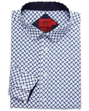Elie Balleh Slim Fit Woven Dress Shirt - Blue