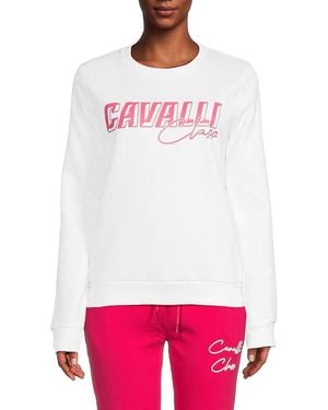 Cavalli Class by Roberto Cavalli Logo Sweatshirt - Red