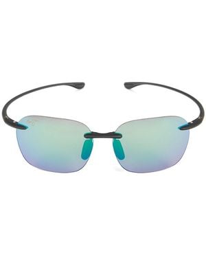 Maui Jim 50Mm Rimless Sunglasses - Blue