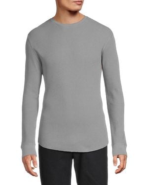 Vince Ribbed T-Shirt - Grey