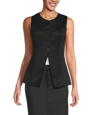 Hudson Jeans Tuxedo Split Vest - Black