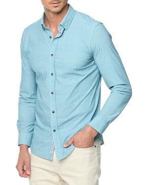 Robert Graham Renley Button-Front Shirt - Blue