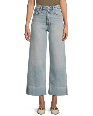 Rag & Bone Wash Andi High-Rise Wide-Leg Jeans - Blue