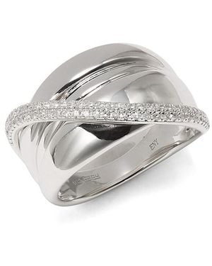 Effy ENY Eny 925 & 0.24 Tcw Diamond Ring - Grey