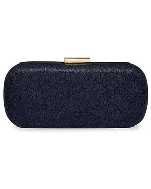 La Regale Textured Convertible Clutch - Blue