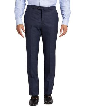 Emporio Armani Wool Slim Trousers - Blue