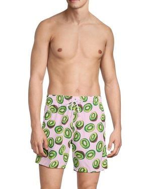 Trunks Surf & Swim Sano Kiwi Print Swim Shorts - Green