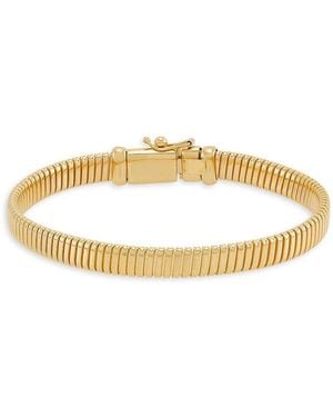 Saks Fifth Avenue 14K Flat Tubogas Bracelet - Metallic
