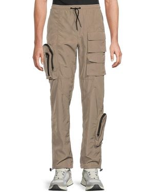 American Stitch Solid Twill Cargo Trousers - Natural