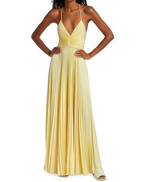 A.L.C. Aries Pleated Gown - Yellow