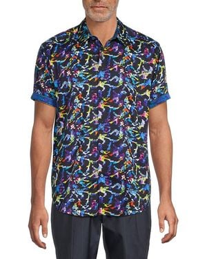 Robert Graham Sampson Classic Fit Abstract Shirt - Blue