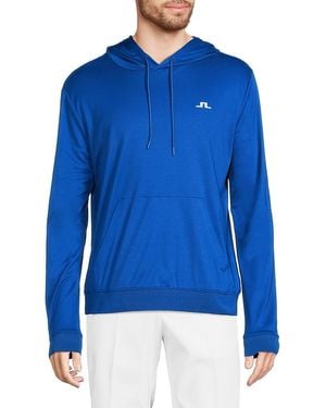 J.Lindeberg J. Lindeberg Roland Logo Hoodie - Blue