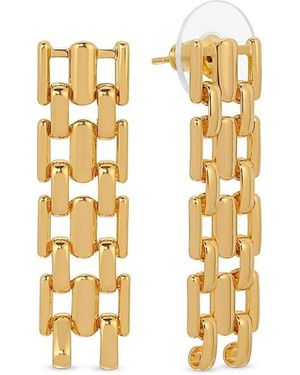 Eye Candy LA Luxe Alma Goldtone Drop Earrings - Metallic