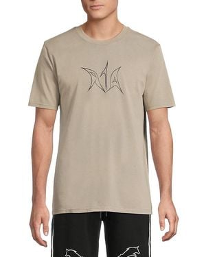 RTA Cotton Graphic T-Shirt - Grey