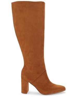 Saks Fifth Avenue Brooke 81Mm Block Heel Knee High Boots - Black