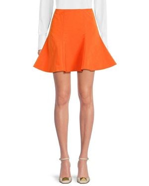 Valentino A-Line Miniskirt - Orange