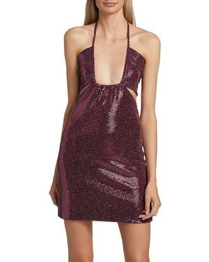 Dodo Bar Or Tal Sequined Mini Dress - Purple