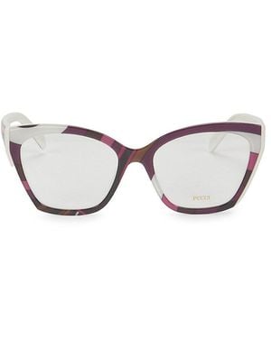 PUCCI 56Mm Butterfly Optical Eyeglasses - Black
