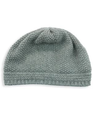 Portolano Seed Stitch Cashmere Beanie - Green