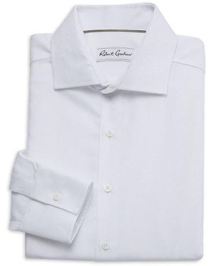 Robert Graham Beryl Jacquard Cotton Modern-Fit Dress Shirt - White