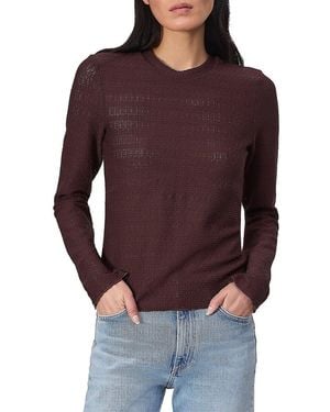 Rag & Bone Julia Textured-Knit Crewneck Jumper