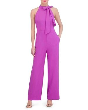 Vince Camuto Bow Neckline Jumpsuit - Purple