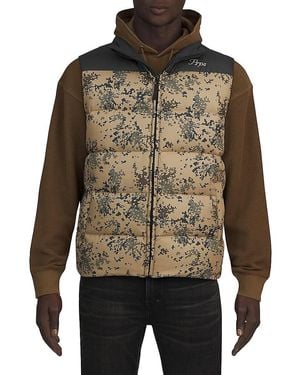 PRPS Winter Park Camouflage Puffer Vest - Black