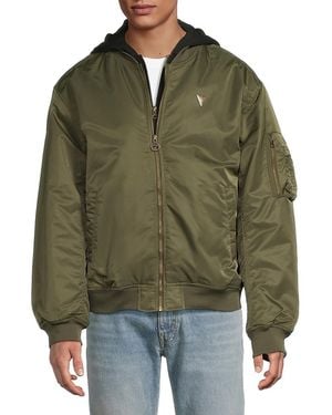Guess John Hooded Bomber Jacket - Green