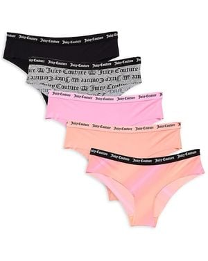 Juicy Couture 5-pack Logo Briefs - Pink