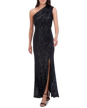 Vince Camuto Sequin One-shoulder Gown - Black