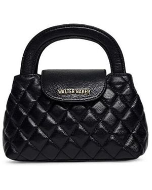 Walter Baker Phoebe Quilted Leather Top Handle Bag - Black