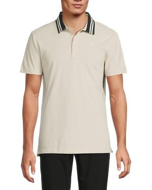 J.Lindeberg J. Lindeberg Bjorn Logo Stretch-Cotton Polo Shirt - White
