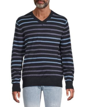 TRUTH BY REPUBLIC Striped Jumper - Blue