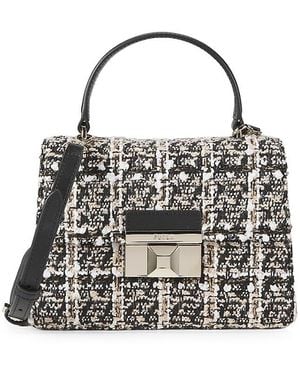 Furla Tweed Top Handle Bag - White