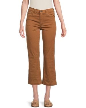 Joe's Jeans High Rise Bootcut Crop Jeans - Brown