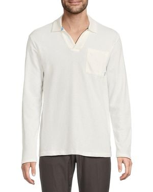 Scotch & Soda Cotton-Blend Polo Shirt - White