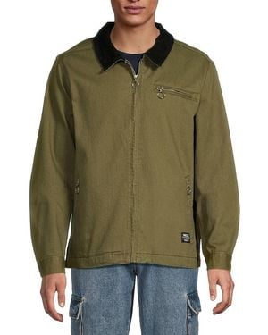 Wesc Contrast Collar Work Jacket - Green