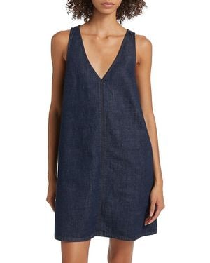 Rag & Bone Naia Denim Sleeveless Dress - Blue
