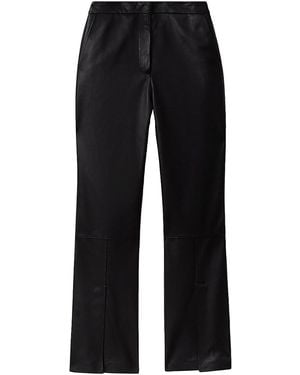 Reiss X Mclaren F1 Team Lottie Low-Rise Leather Pants - Blue