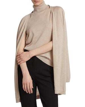 Saks Fifth Avenue Merino Wool Sleeveless Top - Natural